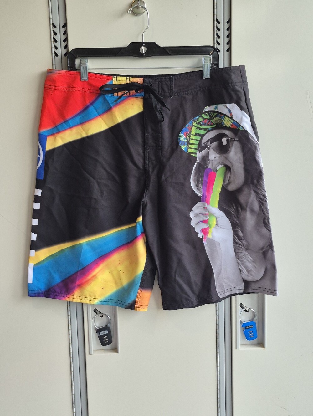 NWT UNIT Slush Boardshorts 2012 Deadstock Vintage Graphic Swim Trunks